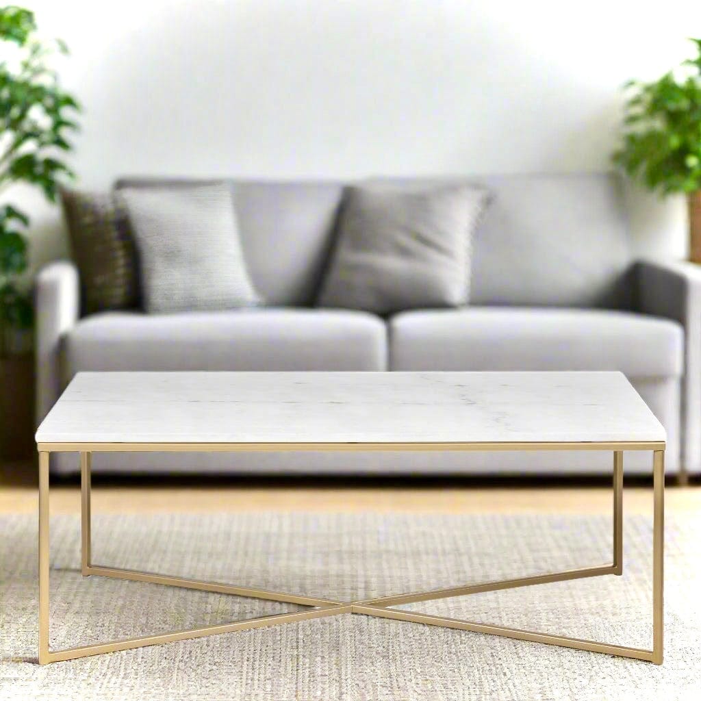Modern Marble Coffee Table - Lindo Living