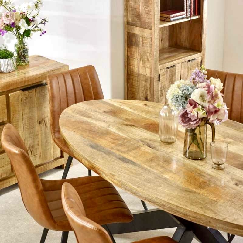 Oak Oval Dining Room Table