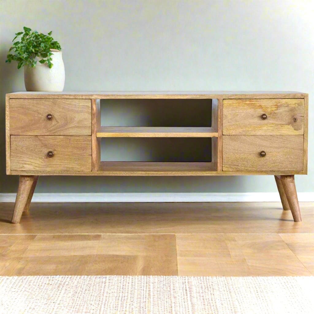 Scandinavian Oak TV Stand