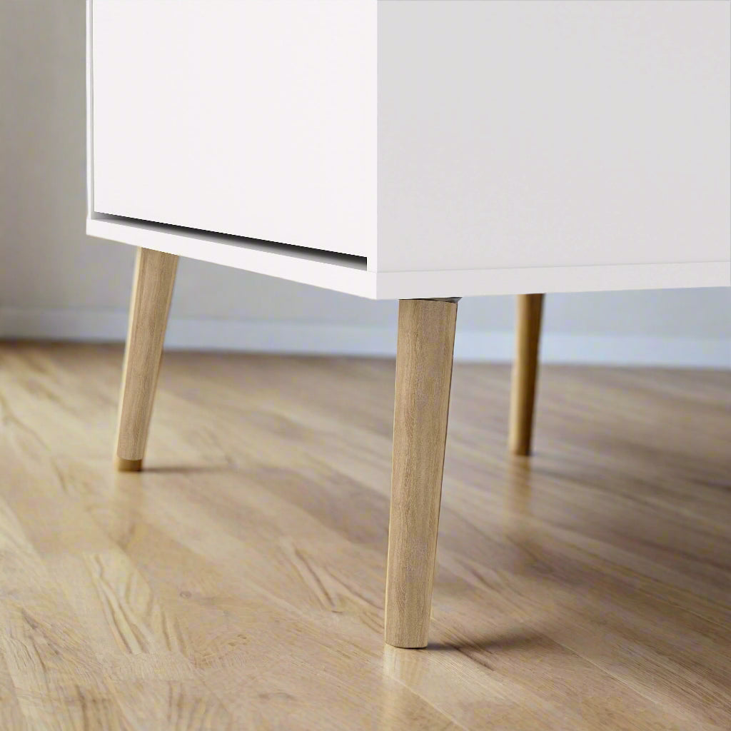 White Oak Shoe Rack Storage - Lindo Living