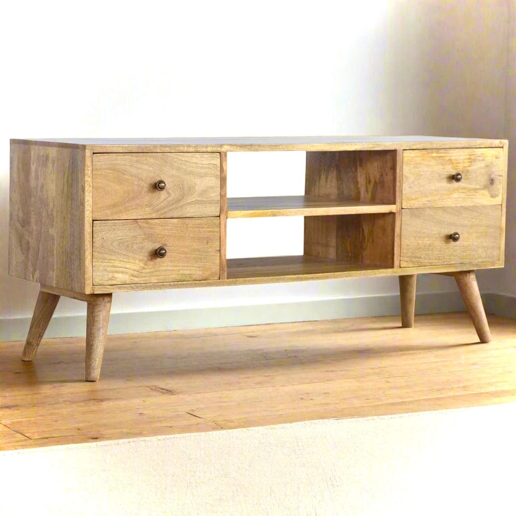 Scandinavian Oak TV Stand