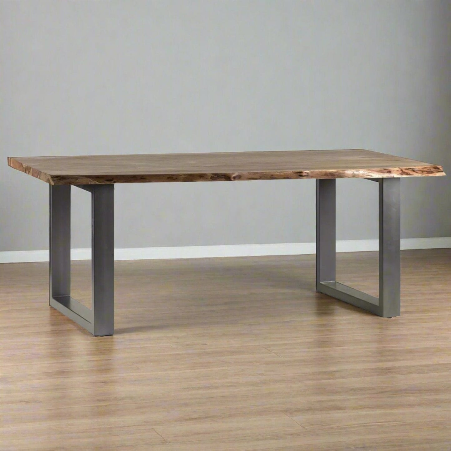 Solid Acacia Wood Dining Table - Large - Lindo Living