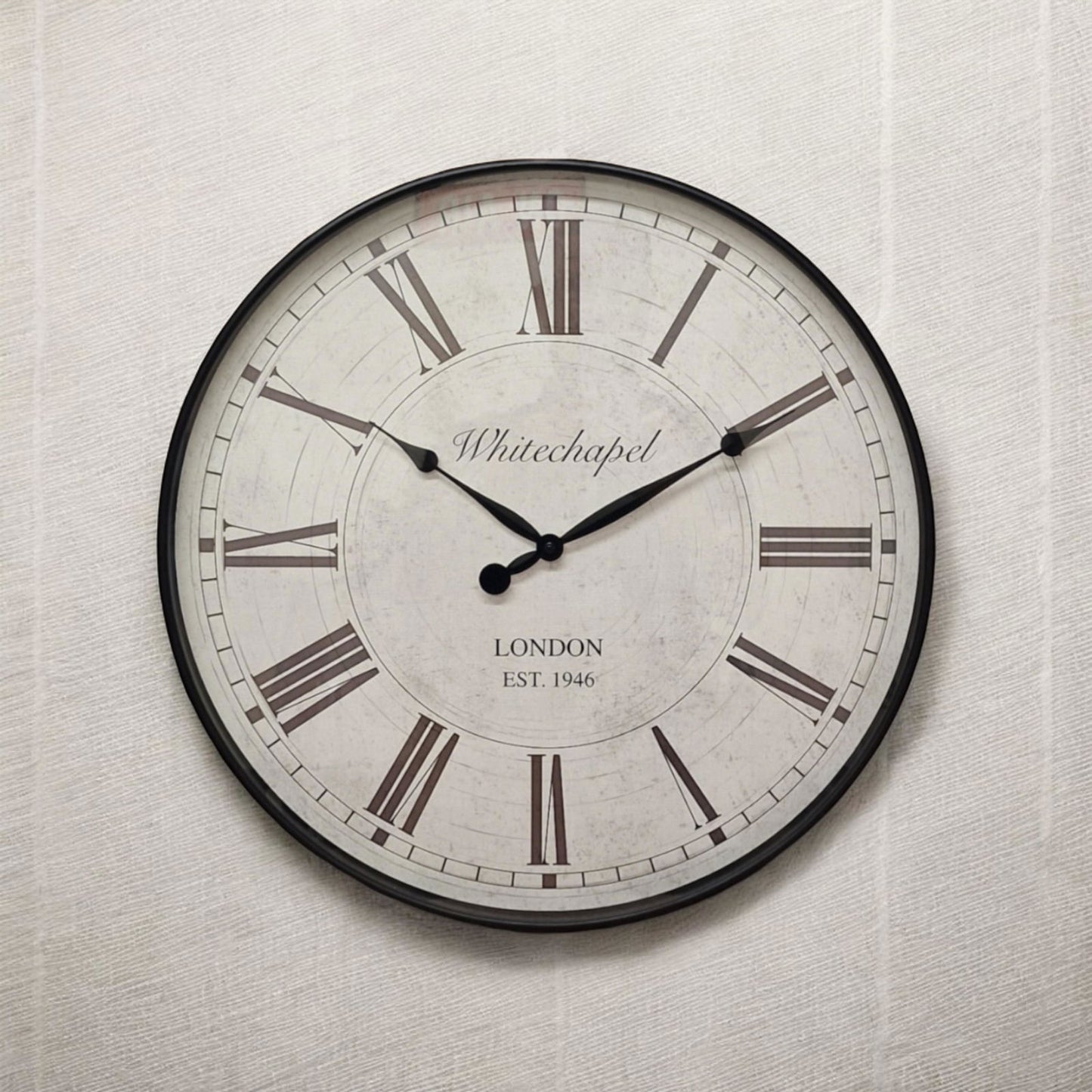 Black Roman Numerals Wall Clock