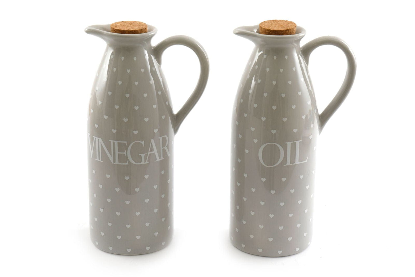 Heart Design Vinegar and Oil Pourers, Set of 2 - Lindo Living