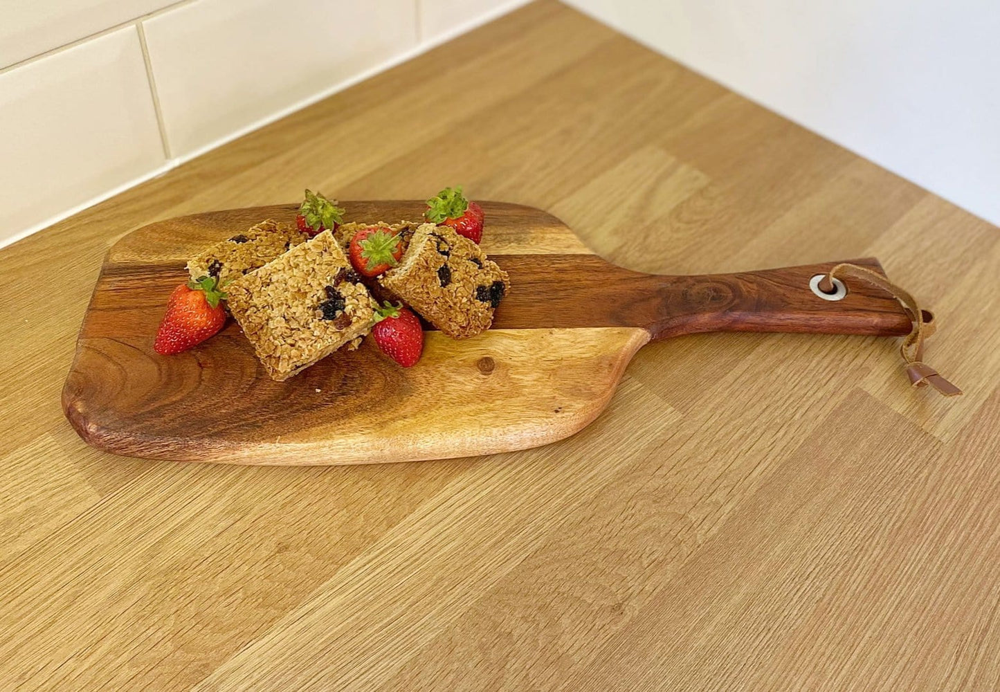Natural Wooden Chopping Board Small 43cm