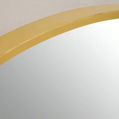 Circular Gold Wall Mirror - Small