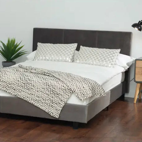 Emilia Grey Bed Frame - King