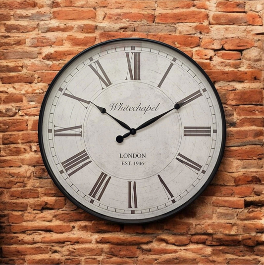 Black Roman Numerals Wall Clock