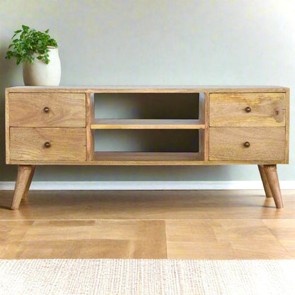 Scandinavian Oak TV Stand