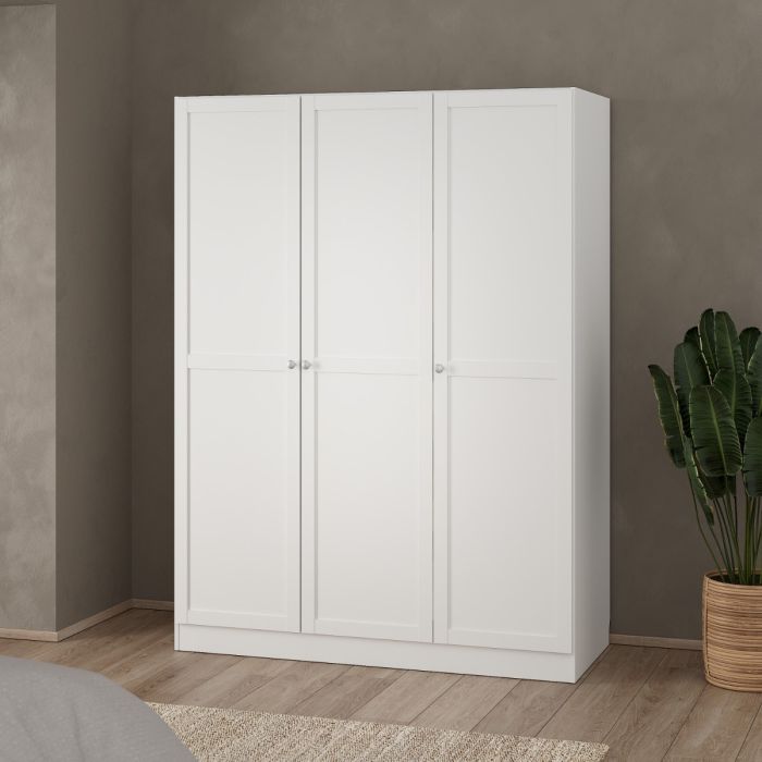 Ciara White 3-Door Wardrobe