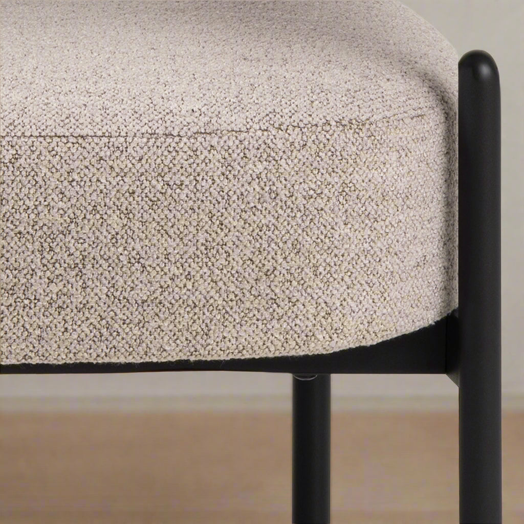 Beige Bouclé Armchair