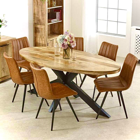 Oak Oval Dining Room Table