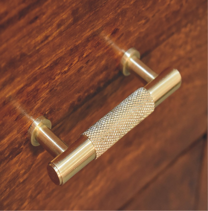 Gold Detail Chestnut Chest of Drawers