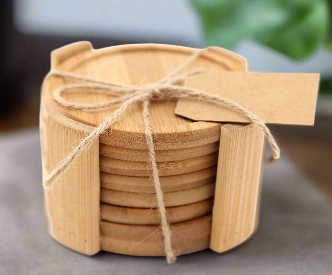 Bamboo Coasters Set of 6