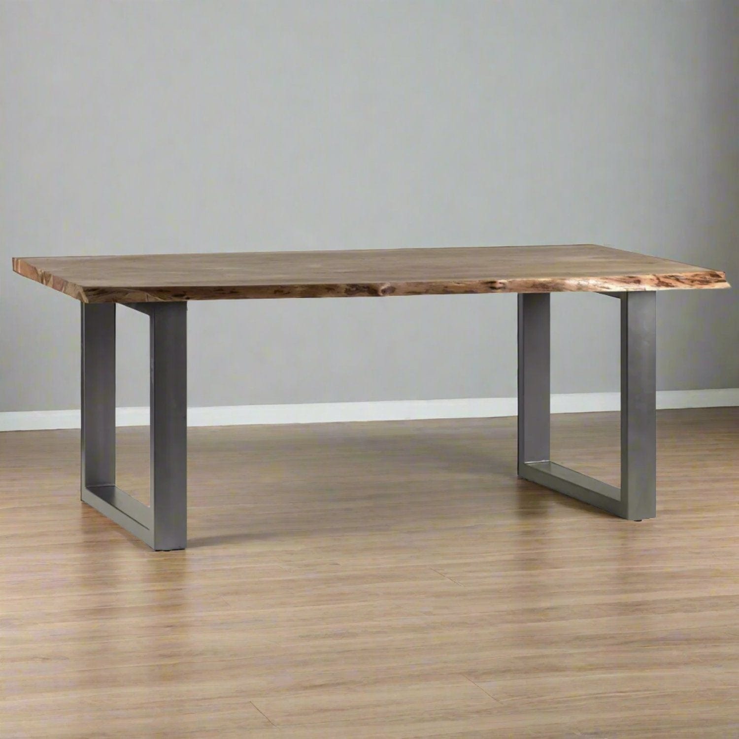 Solid Acacia Wood Dining Table - Large - Lindo Living