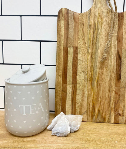 Heart Design Tea, Coffee and Sugar Jar - Lindo Living
