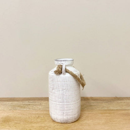 Stone Rope Handle Vase