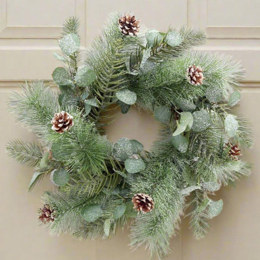 Eucalyptus and Pinecone Wreath Medium - Lindo Living