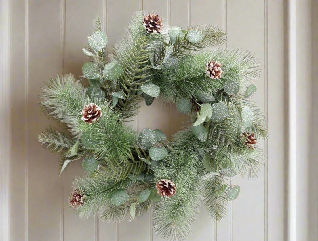 Eucalyptus and Pinecone Wreath Medium - Lindo Living