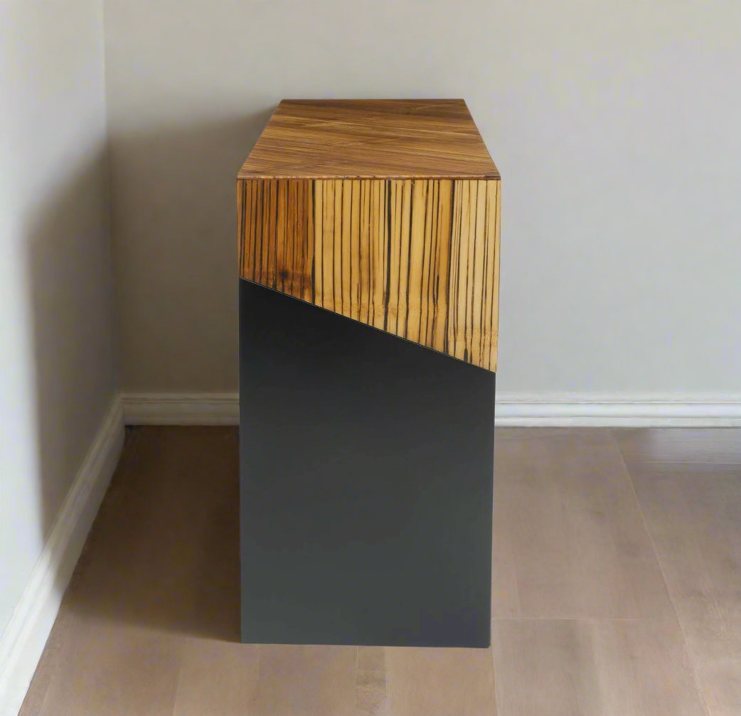 Ebony Base Bamboo Console Table